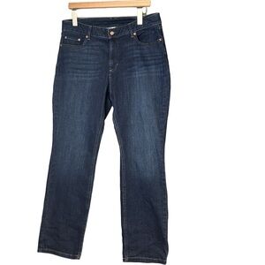NEW! LL Bean Bootcut Straight Leg Classic Fit Stretch Denim Jeans Size 14, 28L
